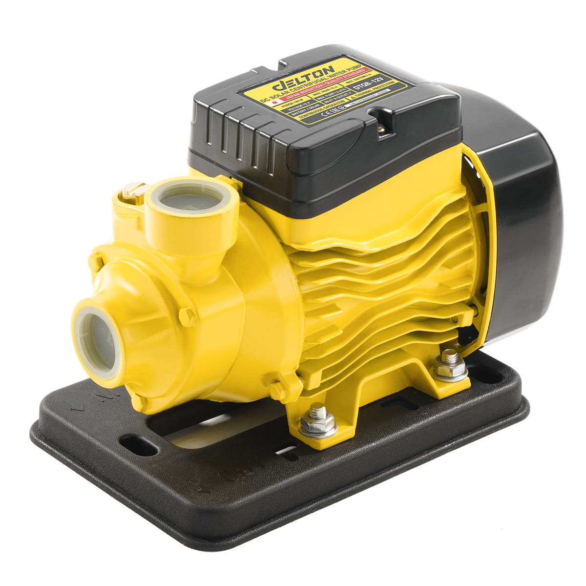 ปั๊มน้ำหอยโข่งโซล่าเซลล์  DELTON รุ่น DTQB-12V ขนาด 1 นิ้ว 350 วัตต์_1